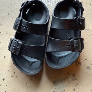 Kids Black Sandals